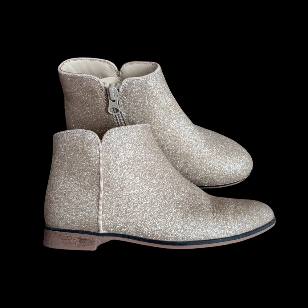 Cat & Jack Glittery Gold Kids Boots